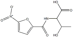 3-hydroxy-2-[(5-nitrofuran-2-yl)formamido]butanoic acid 结构式