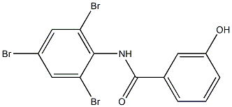 3-hydroxy-N-(2,4,6-tribromophenyl)benzamide,,结构式