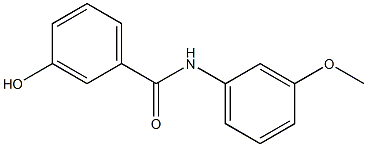 3-hydroxy-N-(3-methoxyphenyl)benzamide Struktur