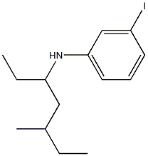 3-iodo-N-(5-methylheptan-3-yl)aniline,,结构式