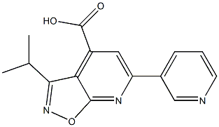 3-isopropyl-6-pyridin-3-ylisoxazolo[5,4-b]pyridine-4-carboxylic acid