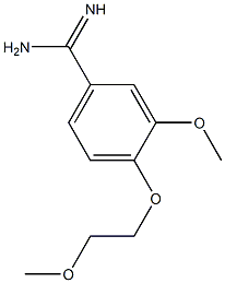 3-methoxy-4-(2-methoxyethoxy)benzenecarboximidamide Structure