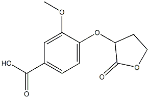 3-methoxy-4-[(2-oxooxolan-3-yl)oxy]benzoic acid