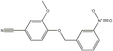 3-methoxy-4-[(3-nitrobenzyl)oxy]benzonitrile Structure