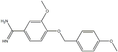 3-methoxy-4-[(4-methoxybenzyl)oxy]benzenecarboximidamide Structure