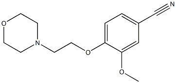 3-methoxy-4-[2-(morpholin-4-yl)ethoxy]benzonitrile Structure