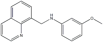 3-methoxy-N-(quinolin-8-ylmethyl)aniline Struktur