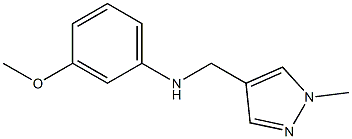 3-methoxy-N-[(1-methyl-1H-pyrazol-4-yl)methyl]aniline Structure