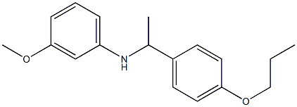 3-methoxy-N-[1-(4-propoxyphenyl)ethyl]aniline