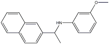 3-methoxy-N-[1-(naphthalen-2-yl)ethyl]aniline Struktur