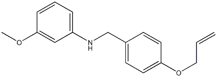 3-methoxy-N-{[4-(prop-2-en-1-yloxy)phenyl]methyl}aniline Structure