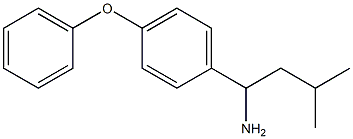 3-methyl-1-(4-phenoxyphenyl)butan-1-amine 化学構造式