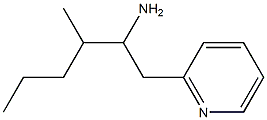 3-methyl-1-(pyridin-2-yl)hexan-2-amine Struktur
