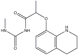 3-methyl-1-[2-(1,2,3,4-tetrahydroquinolin-8-yloxy)propanoyl]urea Structure