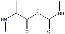 3-methyl-1-[2-(methylamino)propanoyl]urea,,结构式