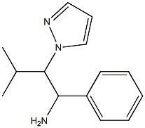 3-methyl-1-phenyl-2-(1H-pyrazol-1-yl)butan-1-amine Structure