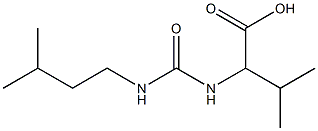 3-methyl-2-({[(3-methylbutyl)amino]carbonyl}amino)butanoic acid,,结构式