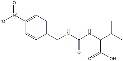 3-methyl-2-({[(4-nitrophenyl)methyl]carbamoyl}amino)butanoic acid Structure