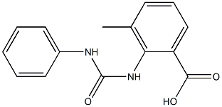 3-methyl-2-[(phenylcarbamoyl)amino]benzoic acid Struktur