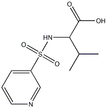 3-methyl-2-[(pyridin-3-ylsulfonyl)amino]butanoic acid 结构式