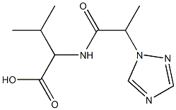 3-methyl-2-[2-(1H-1,2,4-triazol-1-yl)propanamido]butanoic acid|