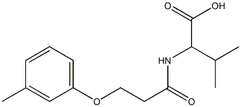  3-methyl-2-[3-(3-methylphenoxy)propanamido]butanoic acid