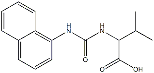 3-methyl-2-{[(1-naphthylamino)carbonyl]amino}butanoic acid,,结构式