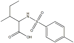 3-methyl-2-{[(4-methylphenyl)sulfonyl]amino}pentanoic acid Struktur