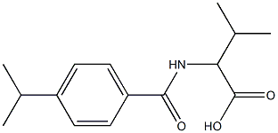 3-methyl-2-{[4-(propan-2-yl)phenyl]formamido}butanoic acid Structure