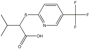  3-methyl-2-{[5-(trifluoromethyl)pyridin-2-yl]sulfanyl}butanoic acid