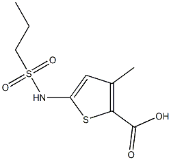 3-methyl-5-[(propylsulfonyl)amino]thiophene-2-carboxylic acid