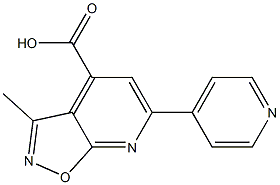3-methyl-6-pyridin-4-ylisoxazolo[5,4-b]pyridine-4-carboxylic acid|
