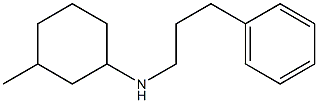 3-methyl-N-(3-phenylpropyl)cyclohexan-1-amine 结构式