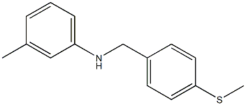 3-methyl-N-{[4-(methylsulfanyl)phenyl]methyl}aniline