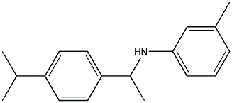 3-methyl-N-{1-[4-(propan-2-yl)phenyl]ethyl}aniline Struktur