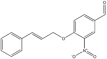 3-nitro-4-[(3-phenylprop-2-en-1-yl)oxy]benzaldehyde,,结构式