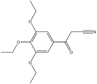 3-oxo-3-(3,4,5-triethoxyphenyl)propanenitrile 化学構造式