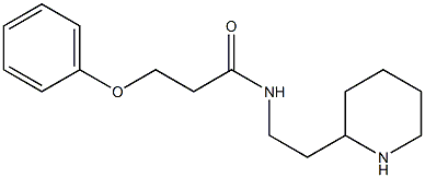 3-phenoxy-N-(2-piperidin-2-ylethyl)propanamide Structure