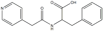 3-phenyl-2-[(pyridin-4-ylacetyl)amino]propanoic acid Structure