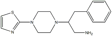 3-phenyl-2-[4-(1,3-thiazol-2-yl)piperazin-1-yl]propan-1-amine|