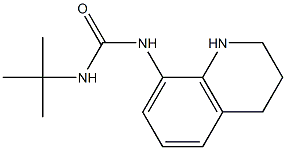 3-tert-butyl-1-1,2,3,4-tetrahydroquinolin-8-ylurea Struktur