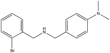 4-({[(2-bromophenyl)methyl]amino}methyl)-N,N-dimethylaniline,,结构式
