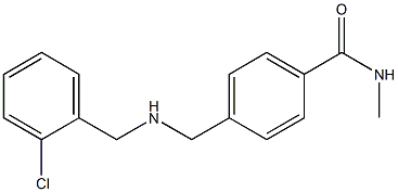 4-({[(2-chlorophenyl)methyl]amino}methyl)-N-methylbenzamide Struktur