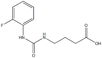 4-({[(2-fluorophenyl)amino]carbonyl}amino)butanoic acid Structure