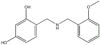 4-({[(2-methoxyphenyl)methyl]amino}methyl)benzene-1,3-diol Structure