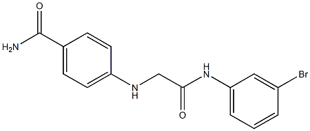 4-({[(3-bromophenyl)carbamoyl]methyl}amino)benzamide