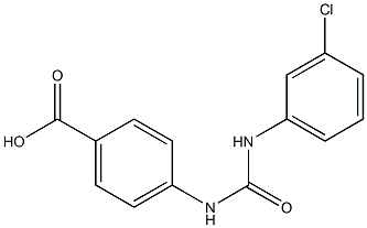 4-({[(3-chlorophenyl)amino]carbonyl}amino)benzoic acid