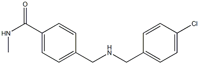 4-({[(4-chlorophenyl)methyl]amino}methyl)-N-methylbenzamide Structure