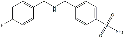 4-({[(4-fluorophenyl)methyl]amino}methyl)benzene-1-sulfonamide Struktur