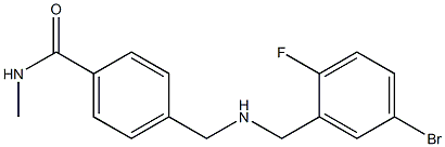 4-({[(5-bromo-2-fluorophenyl)methyl]amino}methyl)-N-methylbenzamide 结构式